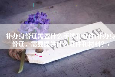 补办身份证需要什么手续和证件(补办身份证，需要提供什么证件和材料？)