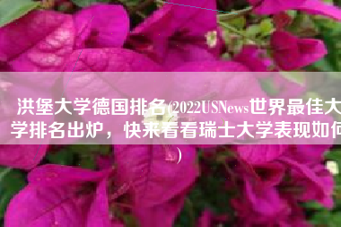 洪堡大学德国排名(2022USNews世界最佳大学排名出炉，快来看看瑞士大学表现如何)