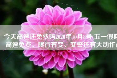 今天高速还免费吗2020年10月8号(五一假期高速免费、限行有变、交警还有大动作)
