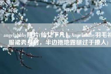 angelababy照片(仙女下凡！Angelababy羽毛礼服裙秀身材，半边拖地露腿过于撩人)