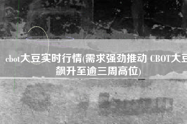 cbot大豆实时行情(需求强劲推动 CBOT大豆飙升至逾三周高位)