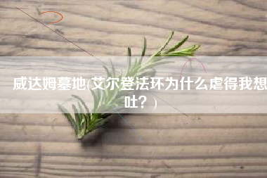 威达姆墓地(艾尔登法环为什么虐得我想吐？)