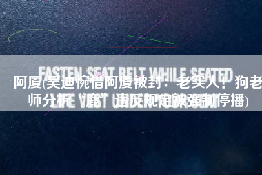 阿厦(吴迪惋惜阿厦被封：老实人！狗老师分析“鹿”违反规定被强制停播)