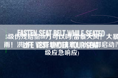 5级伤残赔偿80万可以吗(雷暴大风！大暴雨！洪水！这些地方注意！水利部启动Ⅳ级应急响应)
