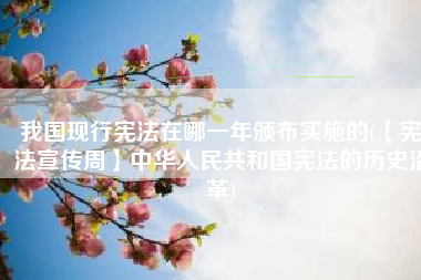 我国现行宪法在哪一年颁布实施的(【宪法宣传周】中华人民共和国宪法的历史沿革)