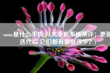 oone是什么手机(八大手机系统横评：更新迭代后 它们都有哪些进步？)