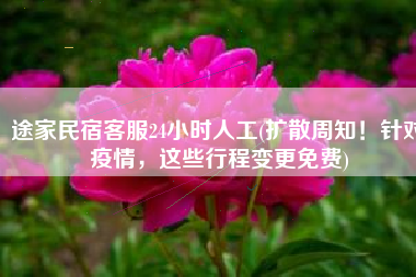 途家民宿客服24小时人工(扩散周知！针对疫情，这些行程变更免费)