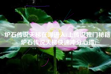 炉石传说天梯在哪进入(上传说独门秘籍 炉石传说天梯快速冲分心得)