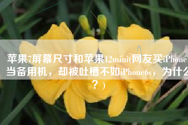 苹果7屏幕尺寸和苹果12mini(网友买iPhone7当备用机，却被吐槽不如iPhone6s，为什么？)