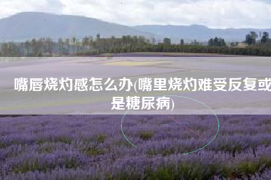 嘴唇烧灼感怎么办(嘴里烧灼难受反复或是糖尿病)