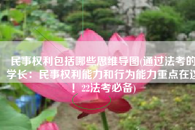 民事权利包括哪些思维导图(通过法考的学长：民事权利能力和行为能力重点在这！22法考必备)