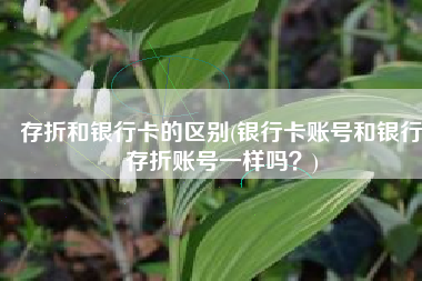 存折和银行卡的区别(银行卡账号和银行存折账号一样吗？)