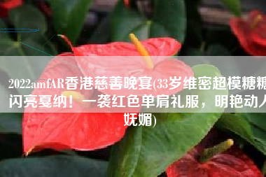 2022amfAR香港慈善晚宴(33岁维密超模糖糖闪亮戛纳！一袭红色单肩礼服，明艳动人妩媚)