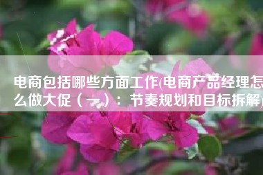 电商包括哪些方面工作(电商产品经理怎么做大促（一）：节奏规划和目标拆解)