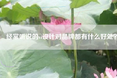 经常听说的vi设计对品牌都有什么好处？