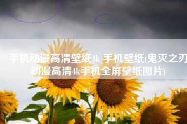 手机动漫高清壁纸4k 手机壁纸(鬼灭之刃动漫高清4k手机全屏壁纸图片)