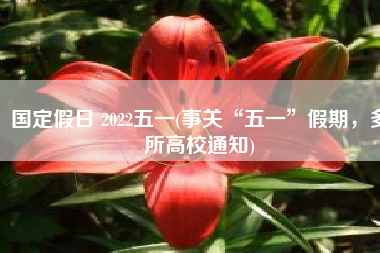 国定假日 2022五一(事关“五一”假期，多所高校通知)