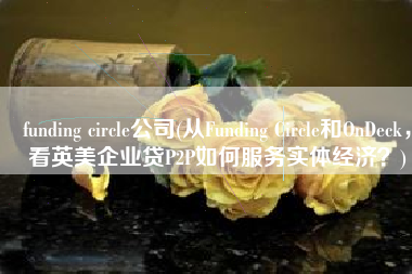 funding circle公司(从Funding Circle和OnDeck，看英美企业贷P2P如何服务实体经济？)