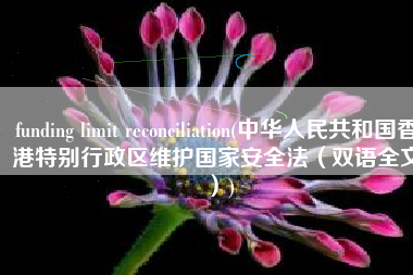 funding limit reconciliation(中华人民共和国香港特别行政区维护国家安全法（双语全文）)