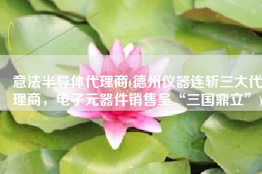 意法半导体代理商(德州仪器连斩三大代理商，电子元器件销售呈“三国鼎立”)