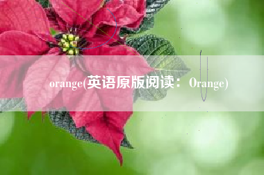 orange(英语原版阅读：Orange)