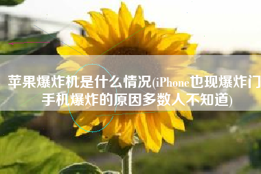 苹果爆炸机是什么情况(iPhone也现爆炸门，手机爆炸的原因多数人不知道)