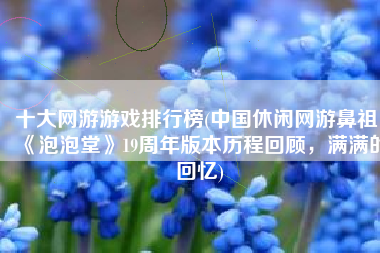 十大网游游戏排行榜(中国休闲网游鼻祖！《泡泡堂》19周年版本历程回顾，满满的回忆)