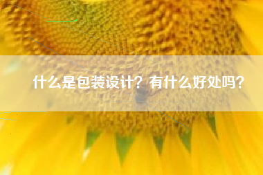 什么是包装设计？有什么好处吗？