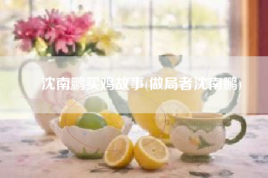 沈南鹏买鸡故事(做局者沈南鹏)