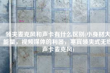 领夹麦克风和声卡有什么区别(小身材大能量，视频媒体的利器，塞宾领夹式无线声卡麦克风)