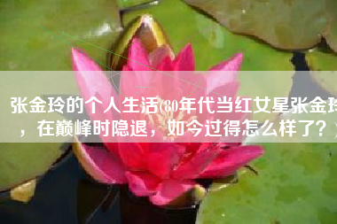 张金玲的个人生活(80年代当红女星张金玲，在巅峰时隐退，如今过得怎么样了？)