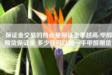 保证金交易的特点是保证金率越高(甲醇期货保证金 多少钱可以做一手甲醇期货)