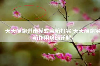 天天酷跑进击模式宝箱打完(天天酷跑宝箱作用攻略详解)