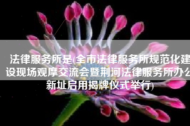 法律服务所是(全市法律服务所规范化建设现场观摩交流会暨荆河法律服务所办公新址启用揭牌仪式举行)