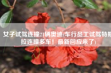 女子试驾连撞21辆奥迪(车行员工试驾特斯拉连撞多车！最新回应来了)