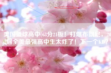 美国篮球高中(63分21板！打爆布朗尼，2022届全美最强高中生太炸了！下一个KD？)