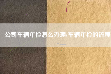 公司车辆年检怎么办理(车辆年检的流程)