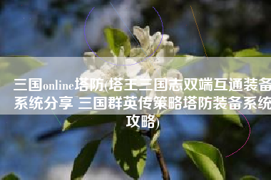 三国online塔防(塔王三国志双端互通装备系统分享 三国群英传策略塔防装备系统攻略)
