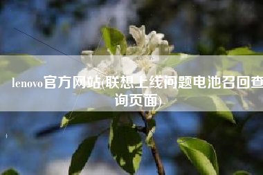 lenovo官方网站(联想上线问题电池召回查询页面)