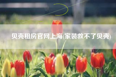 贝壳租房官网上海(家装救不了贝壳)