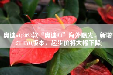 奥迪a4(2023款“奥迪A4”海外曝光，新增1.5T EVO版本，起步价将大幅下降)