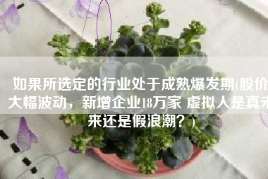 如果所选定的行业处于成熟爆发期(股价大幅波动，新增企业18万家 虚拟人是真未来还是假浪潮？)