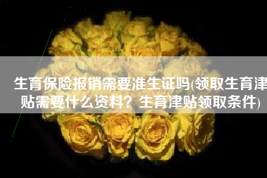 生育保险报销需要准生证吗(领取生育津贴需要什么资料？生育津贴领取条件)