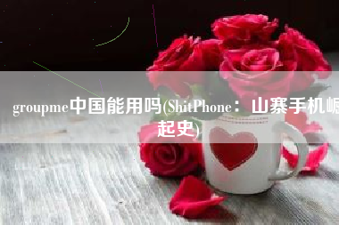 groupme中国能用吗(ShitPhone：山寨手机崛起史)