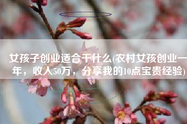 女孩子创业适合干什么(农村女孩创业一年，收入50万，分享我的10点宝贵经验)