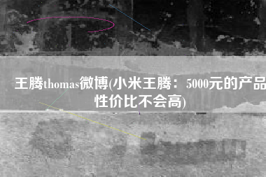 王腾thomas微博(小米王腾：5000元的产品性价比不会高)