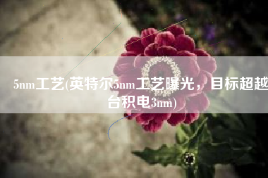 5nm工艺(英特尔5nm工艺曝光，目标超越台积电3nm)