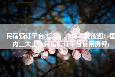 民宿预订平台(途家、木鸟、爱彼迎：国内三大主流民宿预订平台使用测评)