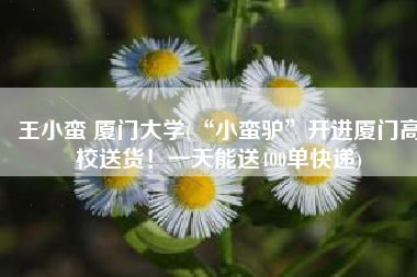 王小蛮 厦门大学(“小蛮驴”开进厦门高校送货！一天能送400单快递)