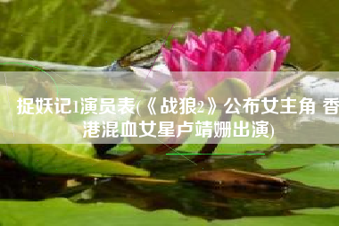 捉妖记1演员表(《战狼2》公布女主角 香港混血女星卢靖姗出演)